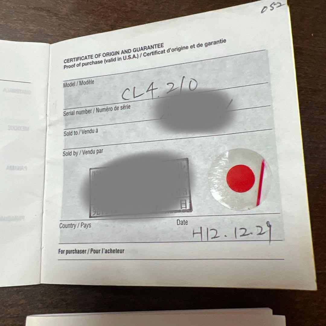 は*き様 エルメス (HERMES) クリッパー CL4.210 ブラックフェイ