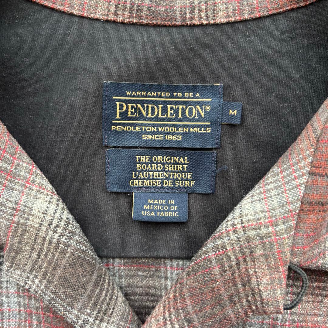 【美品】ペンドルトン ボードシャツ ブラウン系 オンブレ M メキシコ製