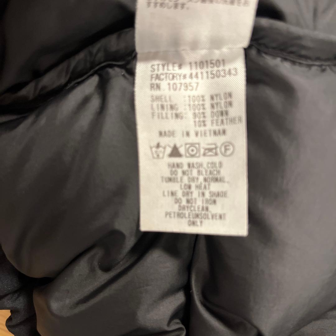 モンベル　montbell パーマフロスト　ライトダウンパーカ　S ブラック