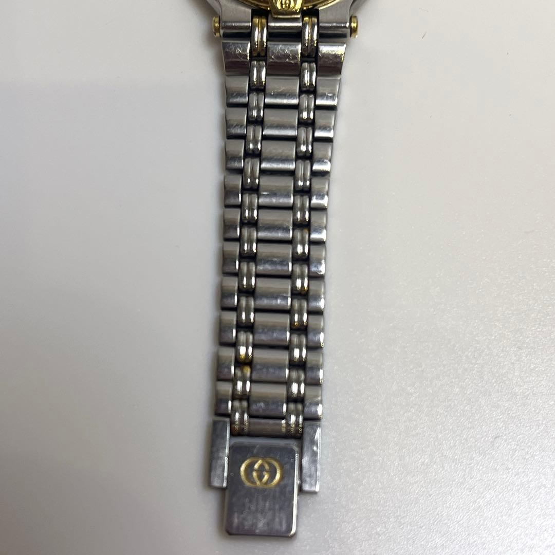 GUCCI 9000l 11Pダイヤ ブラック シルバー 腕時計 動作未確認