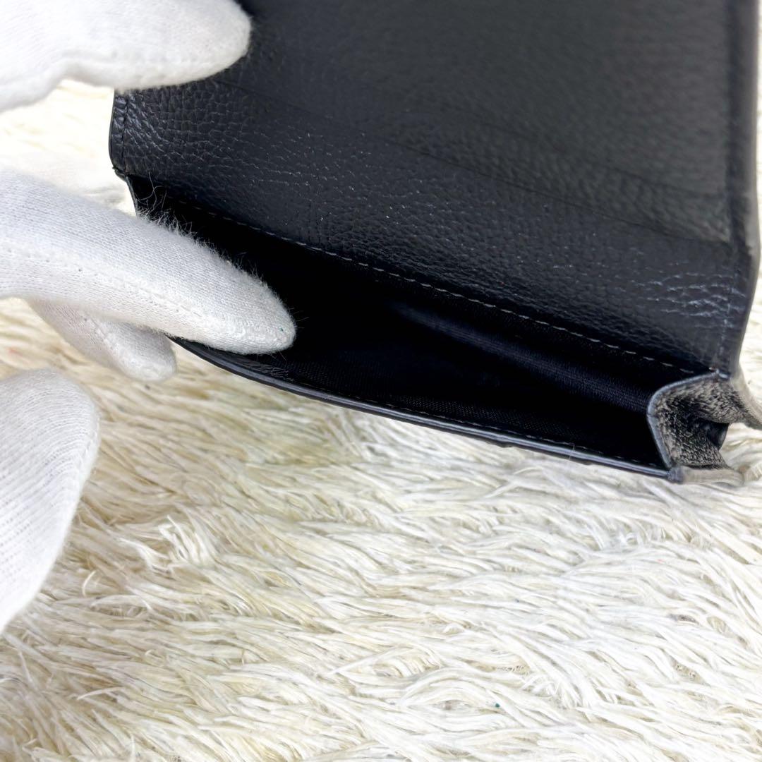 【未使用級】ダンヒル 名刺入れ 二つ折り ブラック カードケース ベルグレイブ