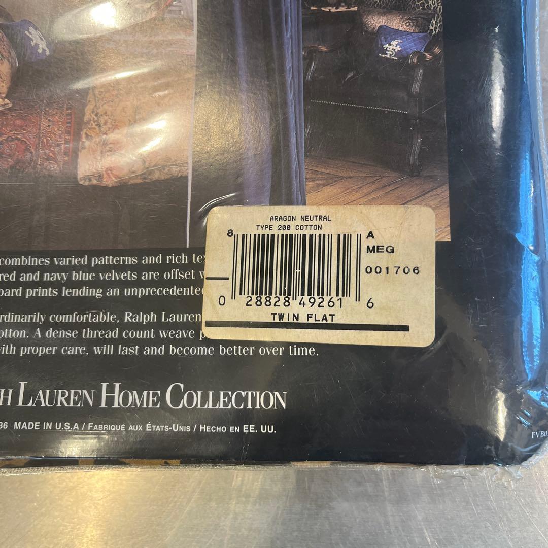 最終価格Ralph Lauren  ヒョウ柄ツインフラットシーツ