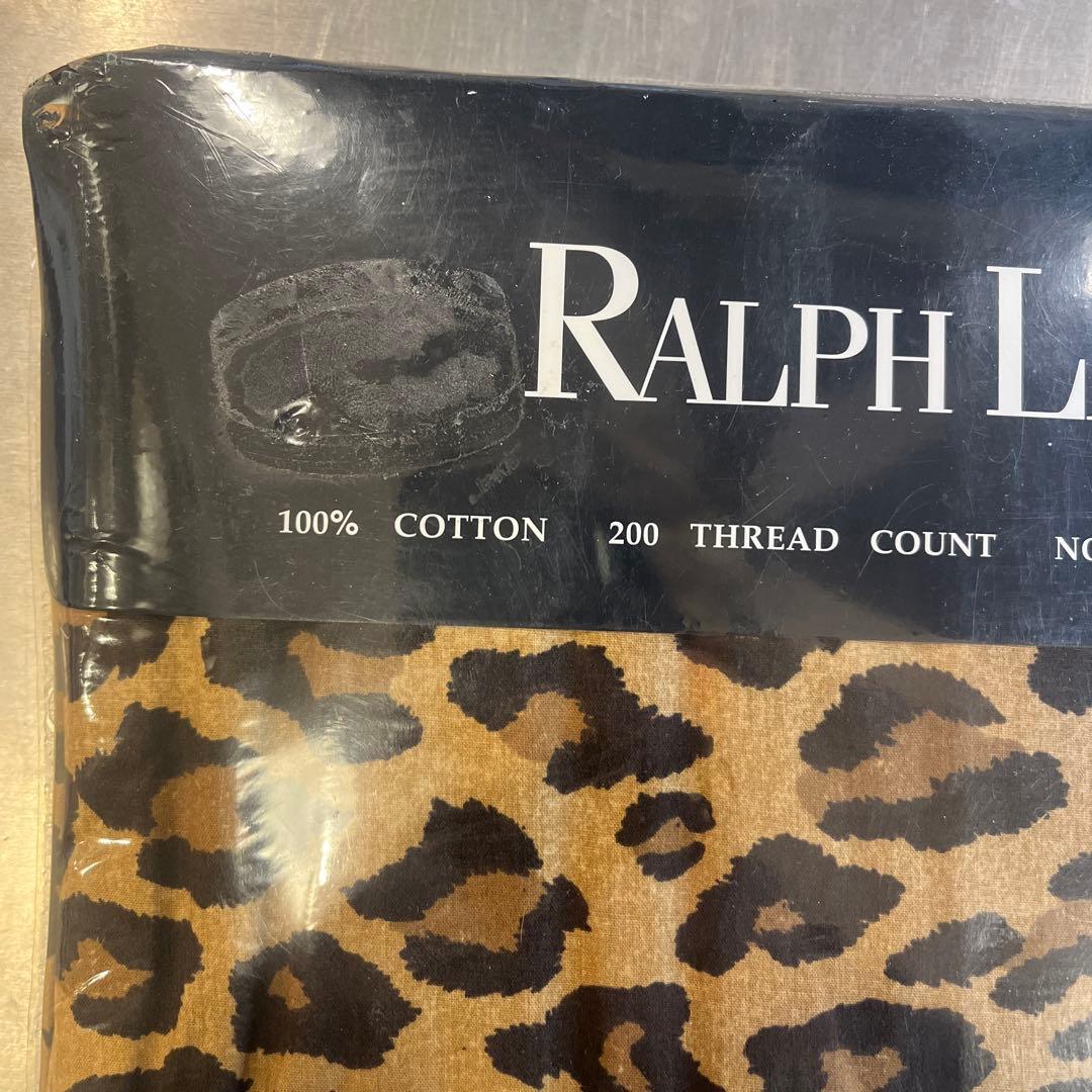 最終価格Ralph Lauren  ヒョウ柄ツインフラットシーツ