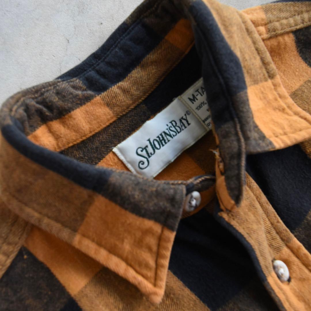 90s ST.JOHNSBAY セントジョンズベイ ブロックチェックネルシャツ