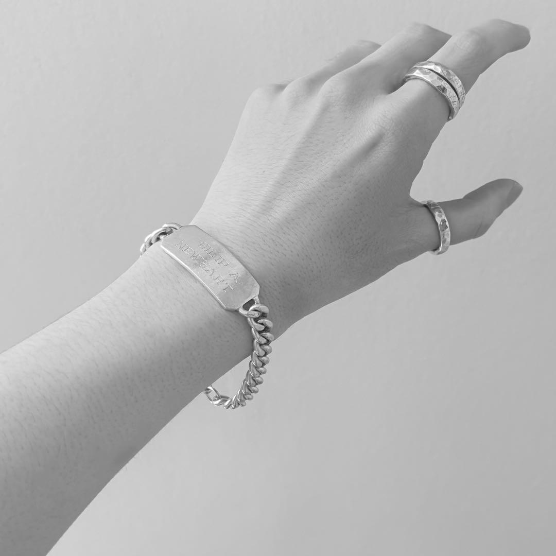 1940s U.S ARMY ミリタリー ID ブレスレット シルバー925