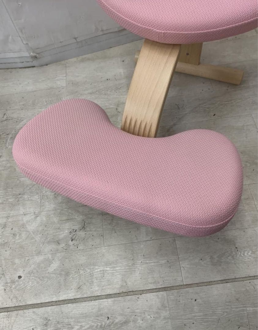 balans lab バランスチェア Easy ショートフレーム ピンク 日本製