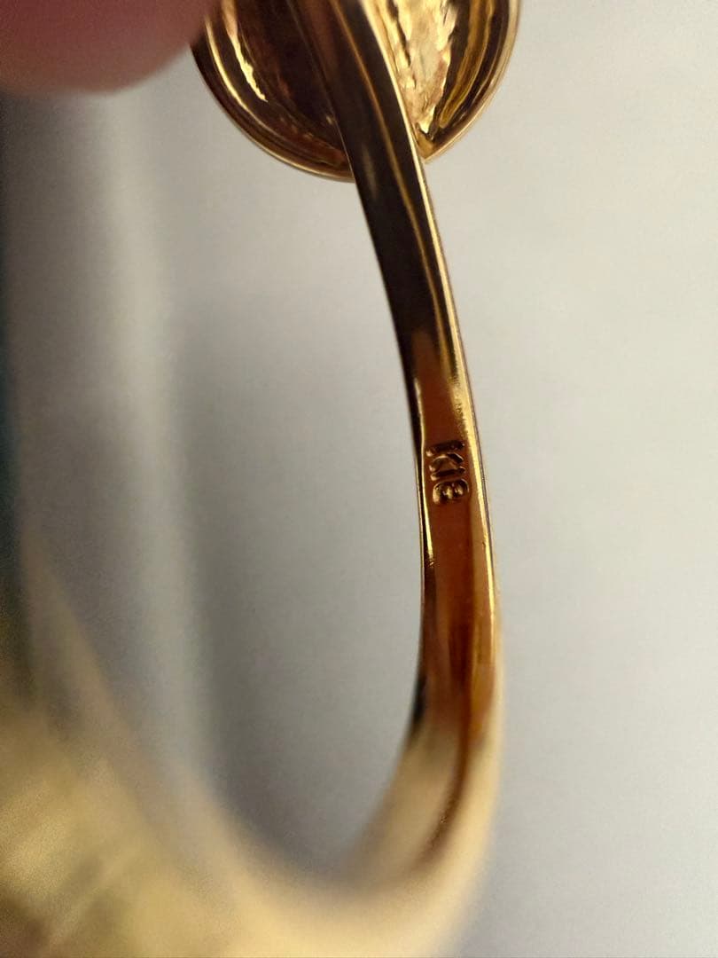 k18 ダイヤモンドリング 2.2g 箱、保証書付き