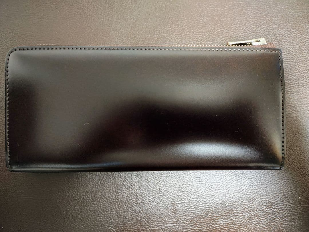 CYPRIS（キプリス）コードバン＆シラサギレザー　ハニーセル長財布