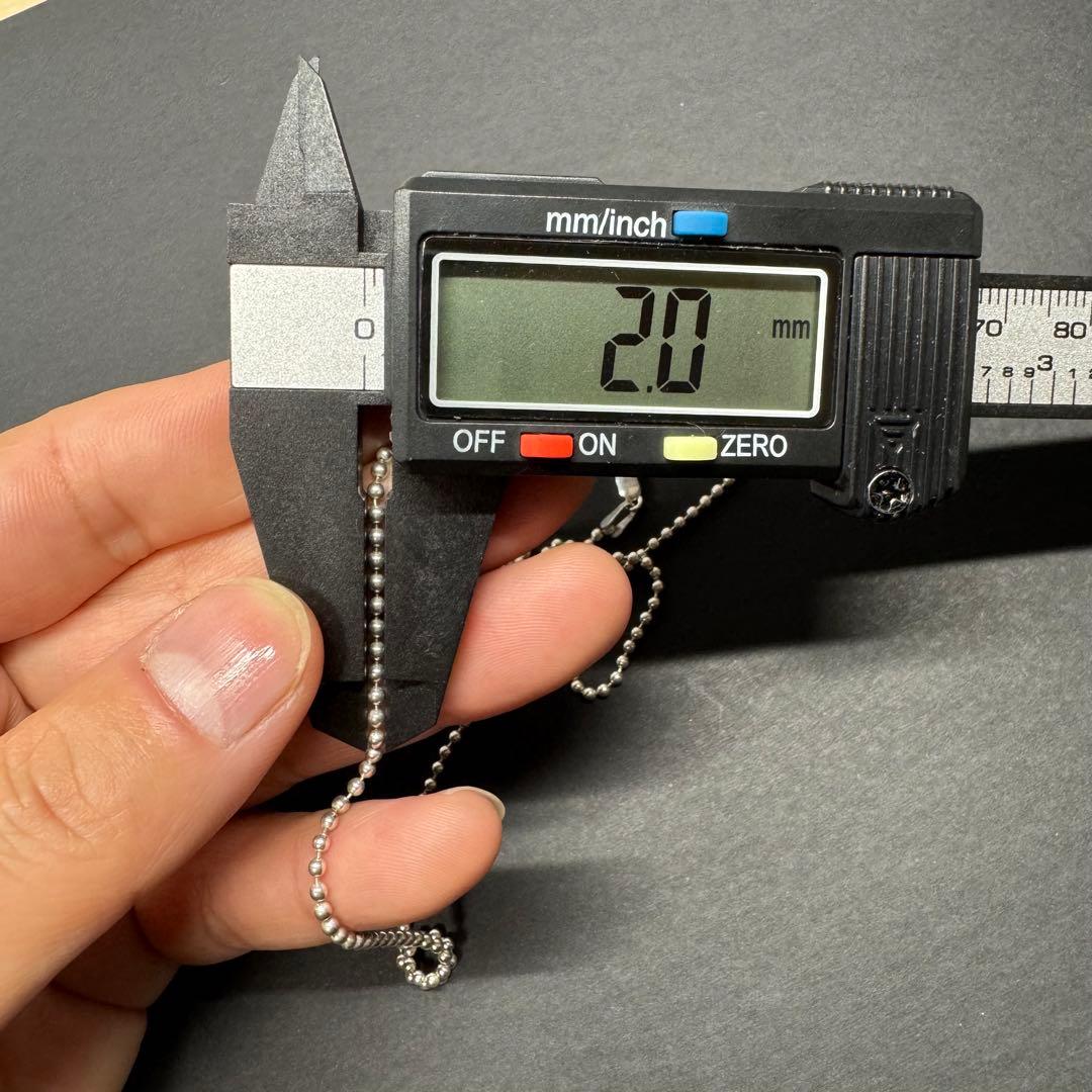 【太め50㎝ 2.0㎜ボール】ボールチェーンネックレス　silver925
