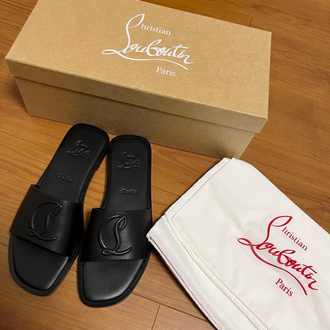 Christian Louboutin サンダル 37 ブラック
