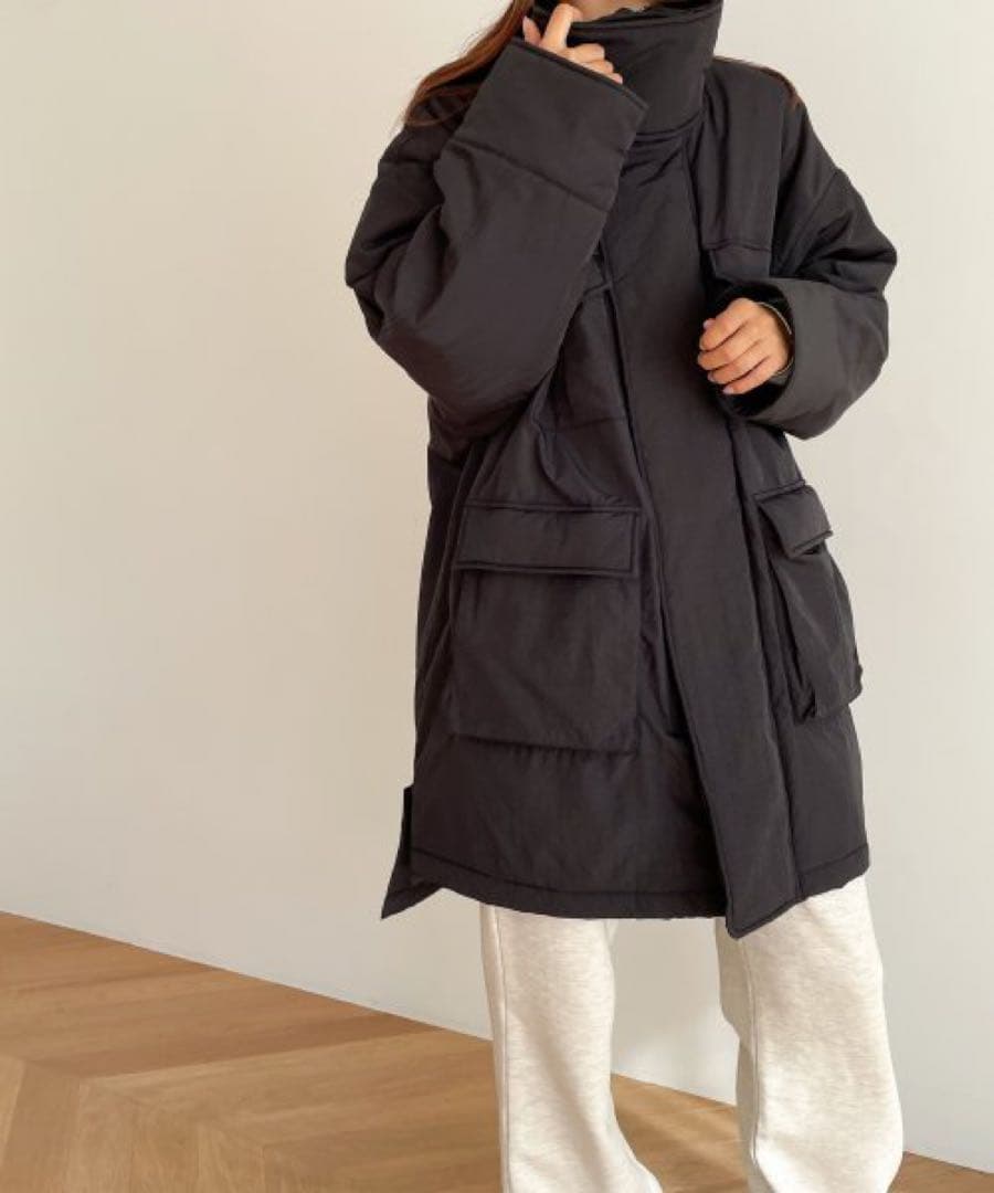 新品未使用オーバーサイズミリタリーコート　arc ブラックF