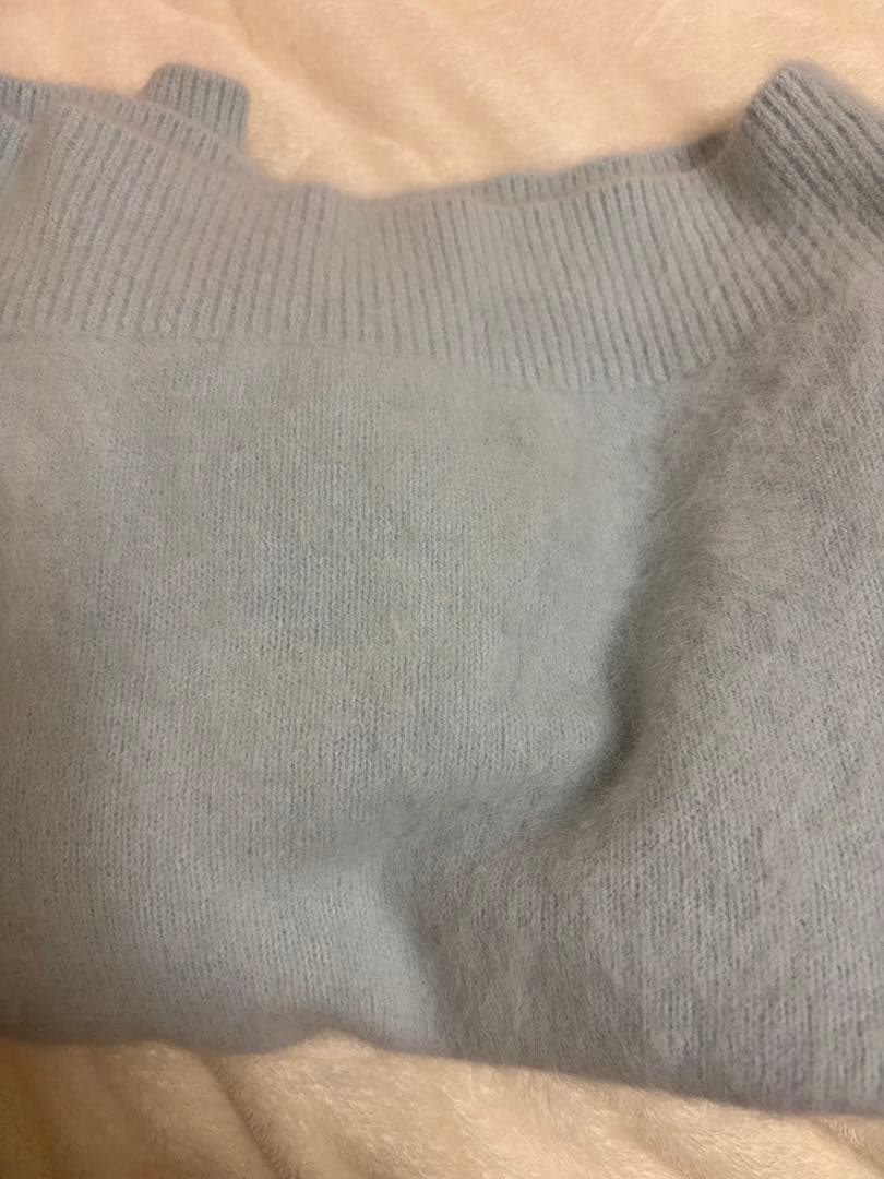 snidelフォックスアルパカオフショルプルオーバー