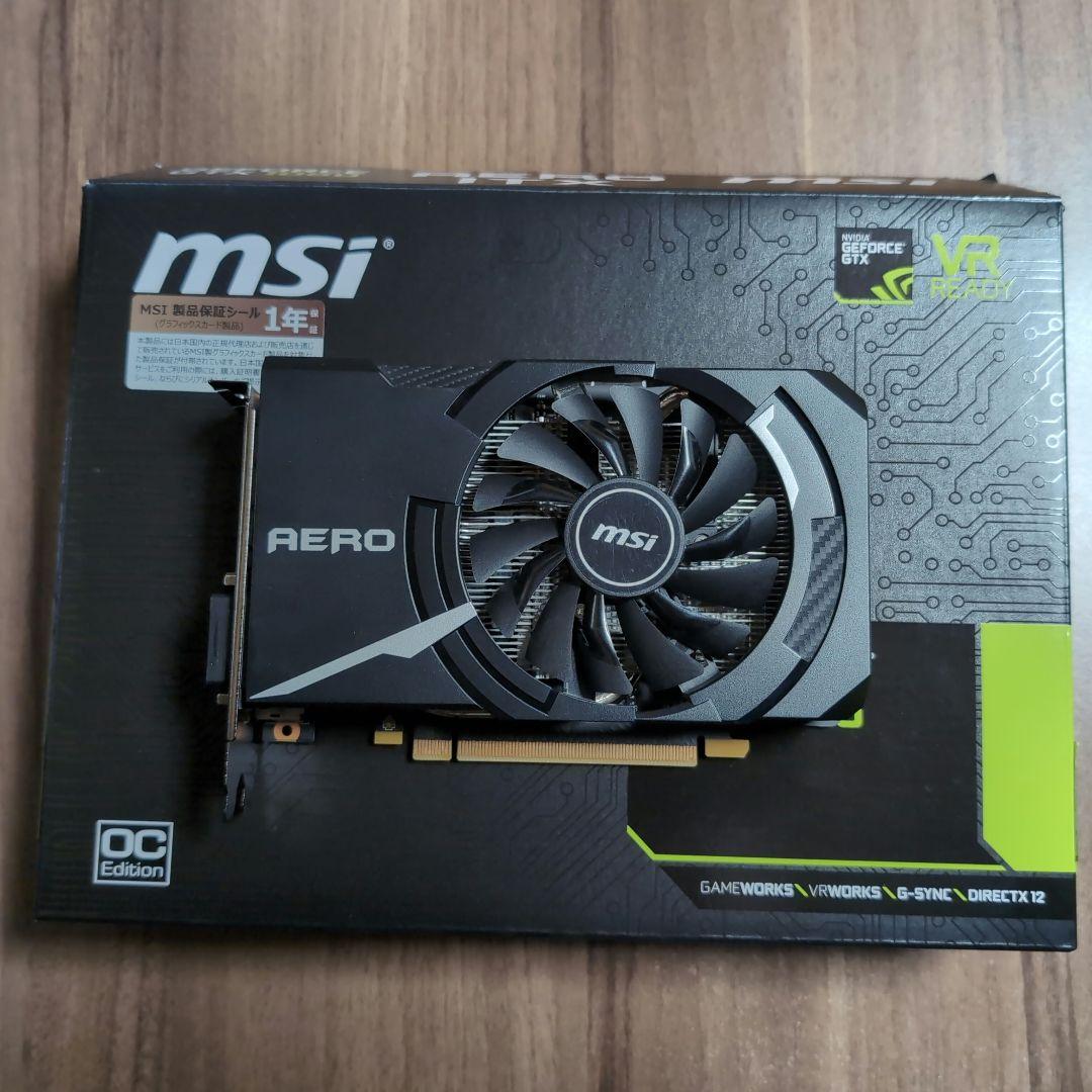 グラフィックボード・グラボ・ビデオカード MSI GeForce GTX 1060 AERO ITX 6G OC