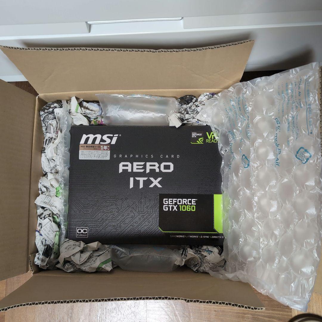 グラフィックボード・グラボ・ビデオカード MSI GeForce GTX 1060 AERO ITX 6G OC