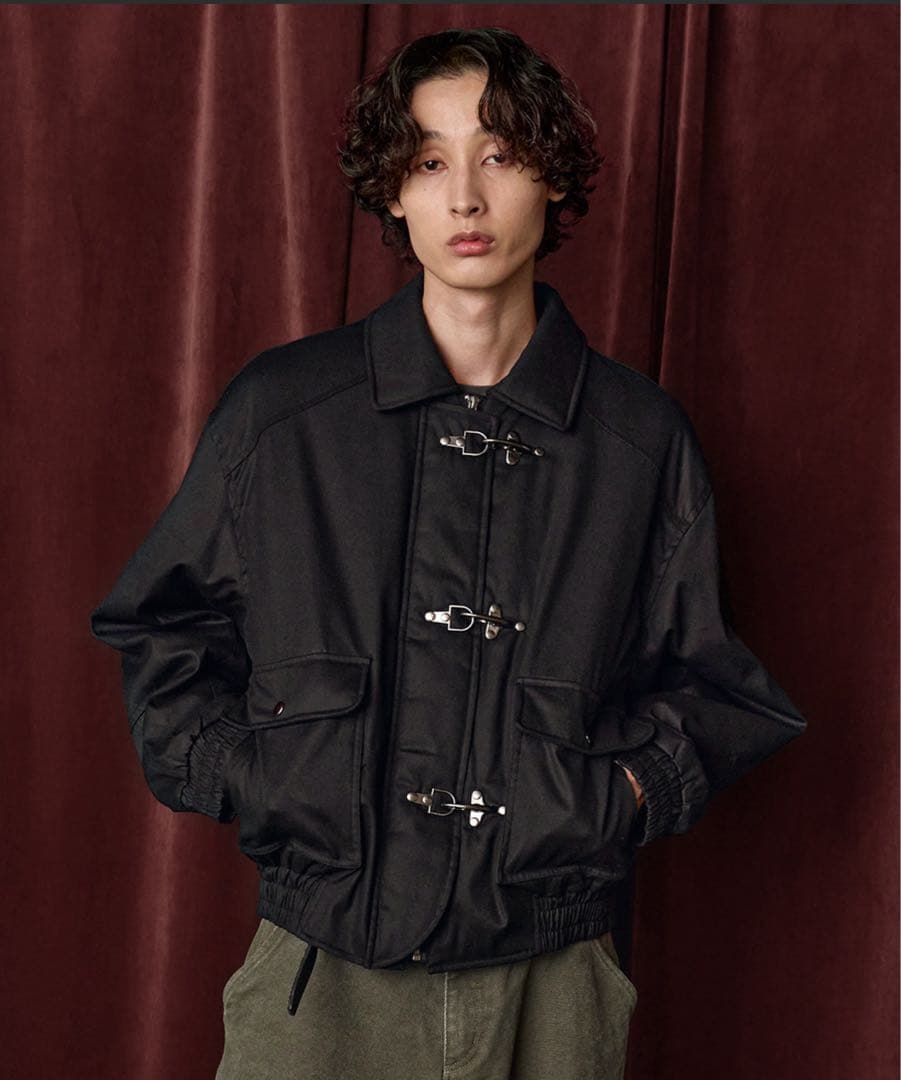 Bleme ブラックファイヤーマンジャケット　短丈