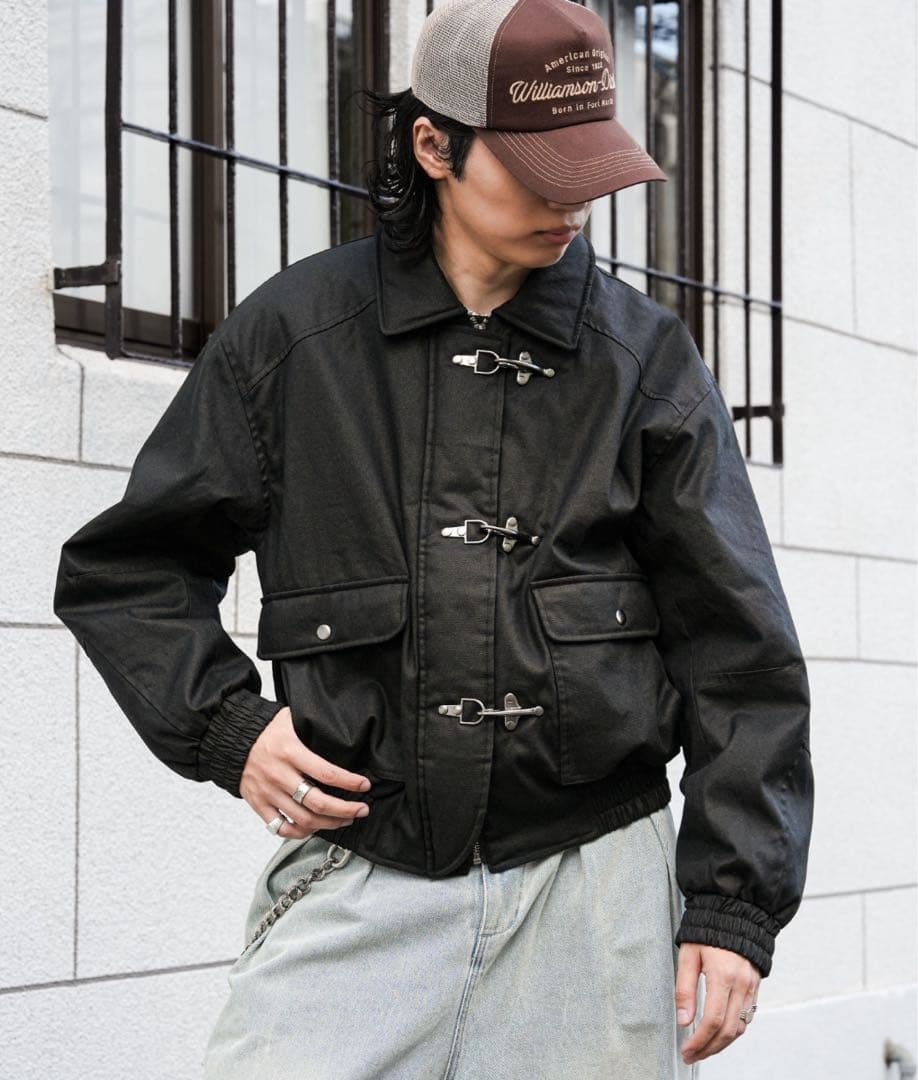 Bleme ブラックファイヤーマンジャケット　短丈