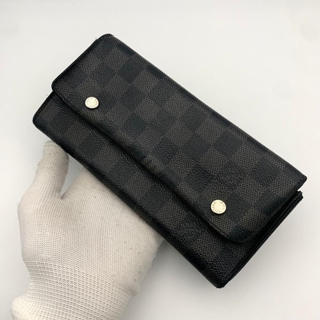 鑑定済み ルイヴィトン ロン モデュラブル 財布 ダミエグラフィット 4点セット