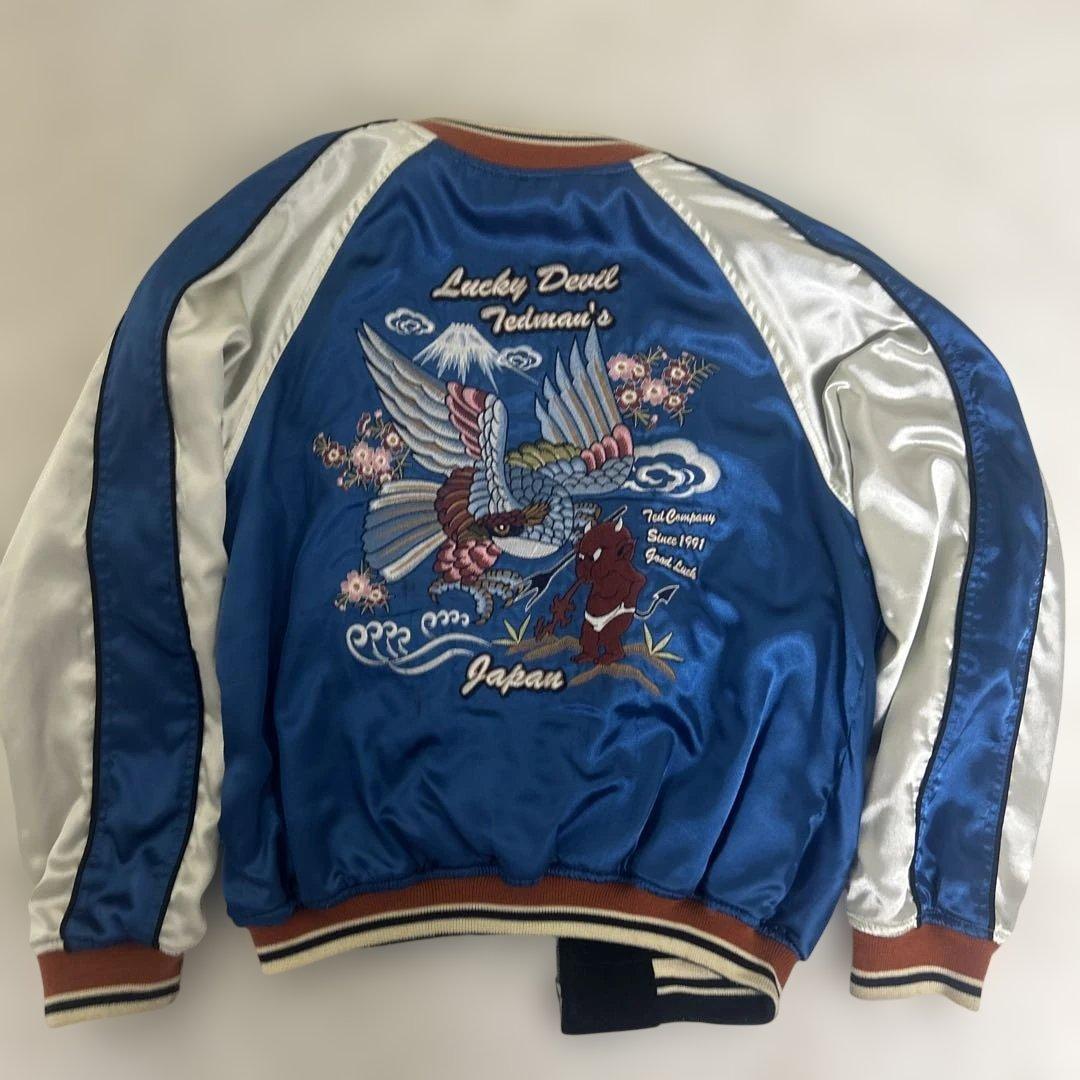 TEDMAN リバーシブル スカジャン ベロア サテン 刺繍 42