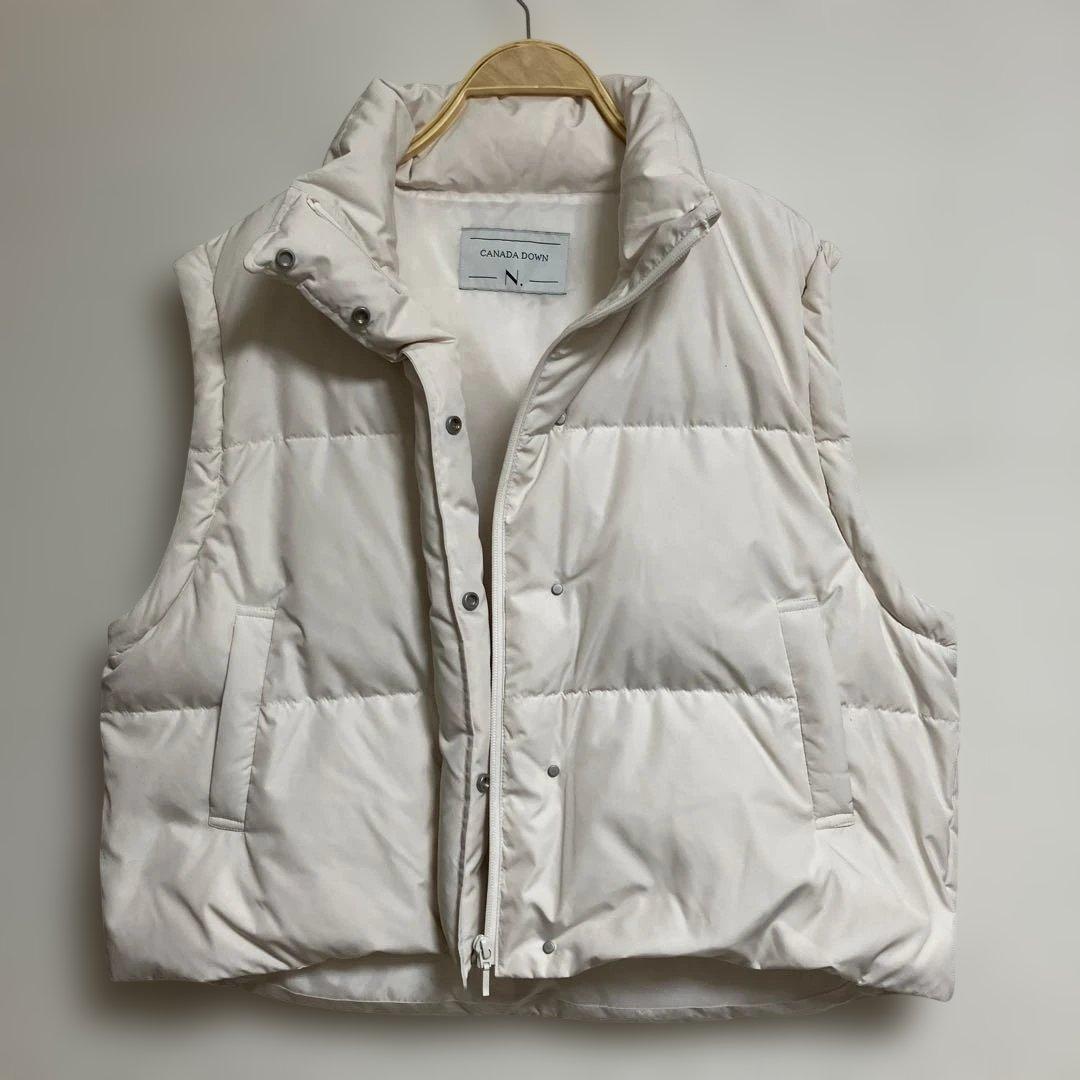 新品 Natural Beauty Basic ショートダウン 袖取り外し可能