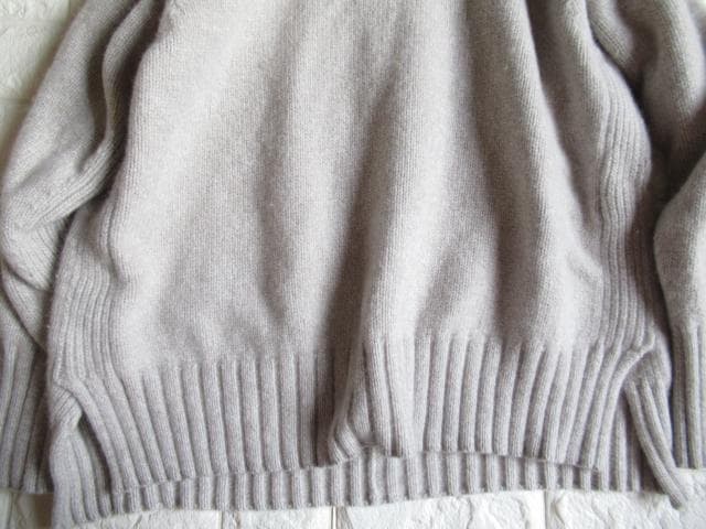 トゥモローランド マカフィー 上質ラム カシミヤ 混オーバーサイズニット グレー