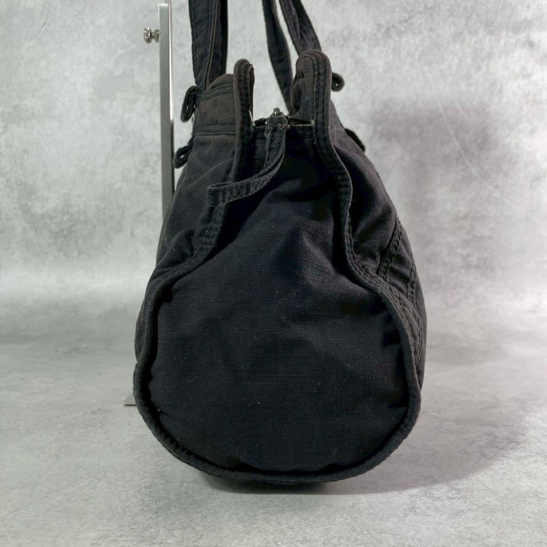 DIESEL ブラック ハンドバッグ ジッパーポケット付き