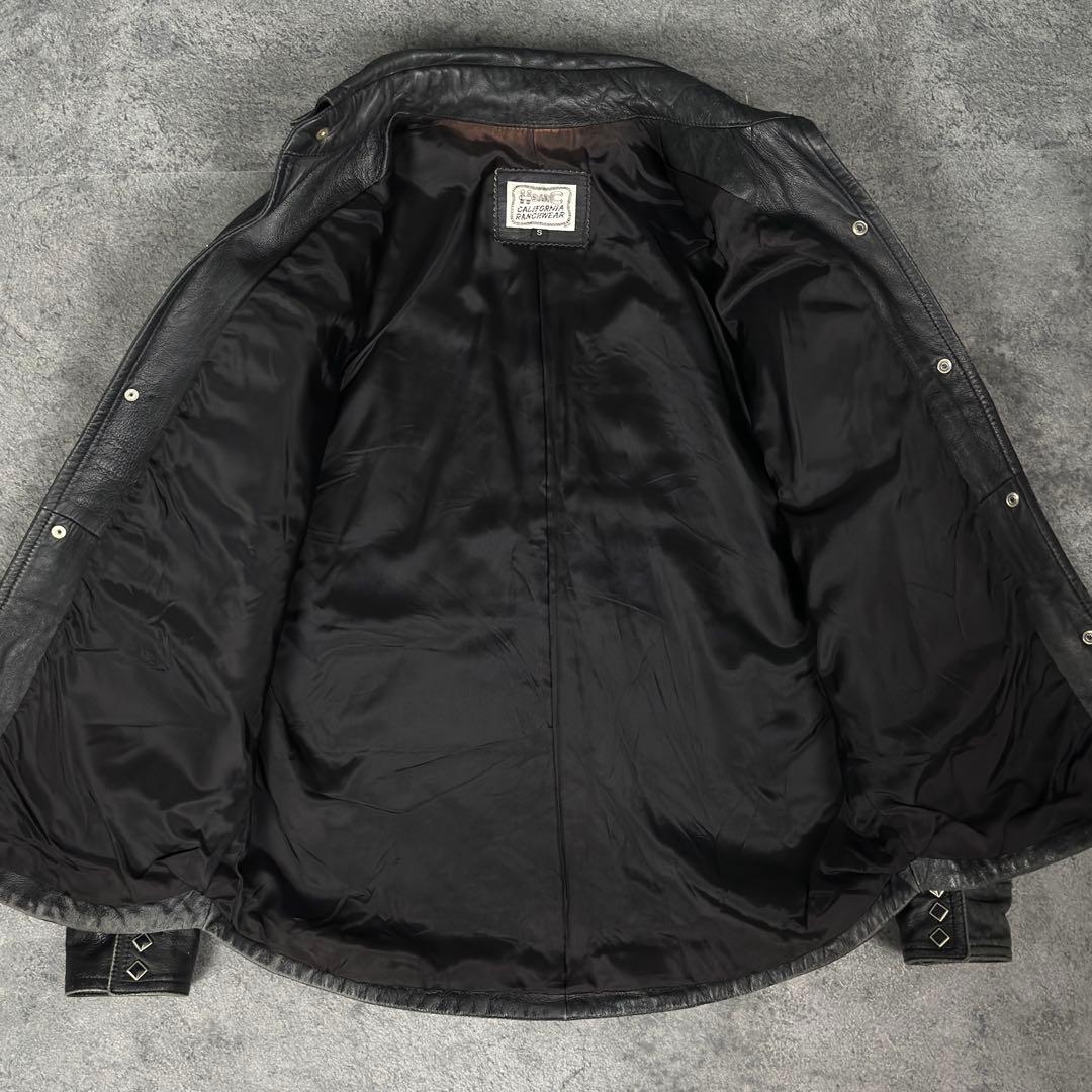 H bar C 80s レザー ウエスタン シャツ ジャケット エイチバーシー