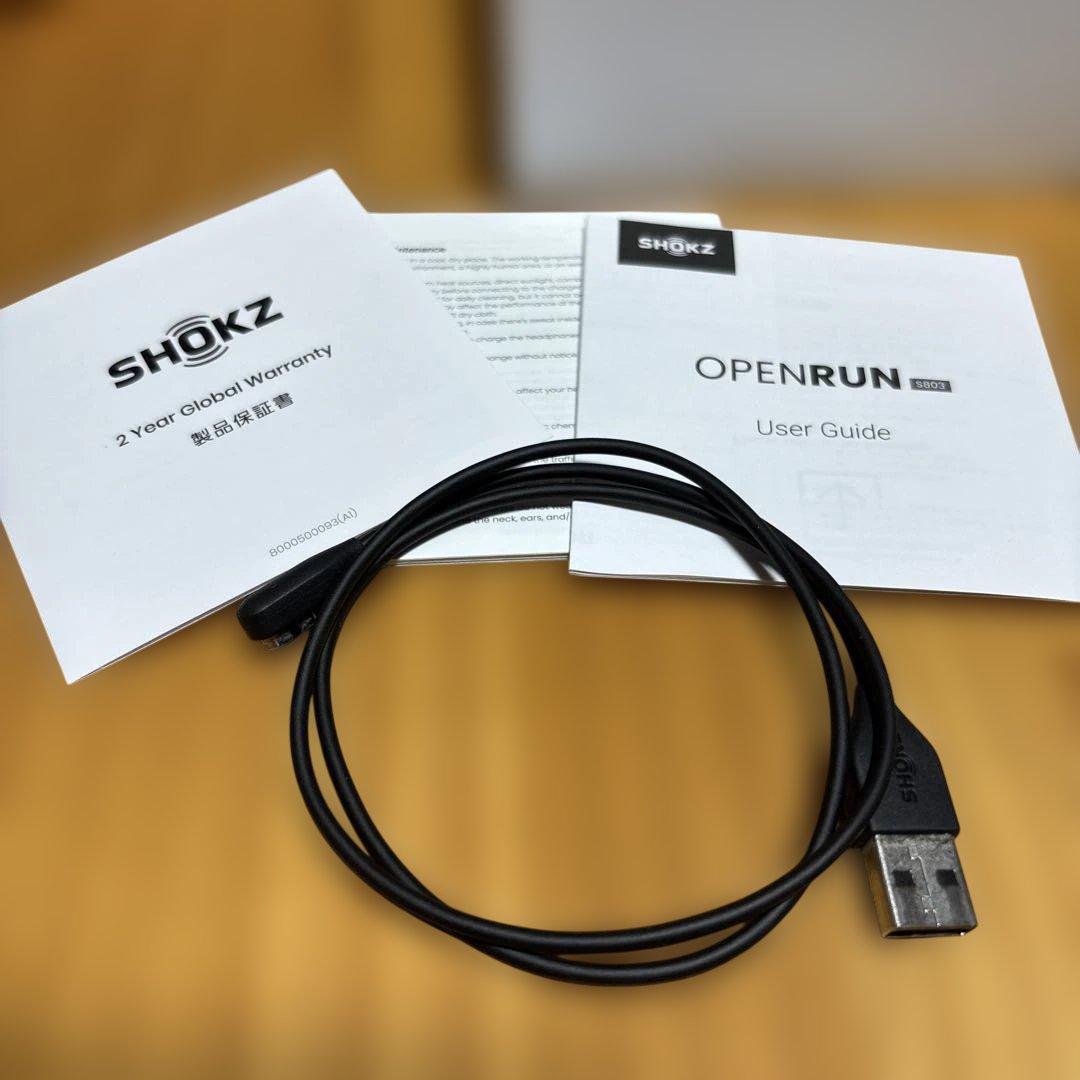 【中古】Shokz OPENRUN 骨伝導イヤホン＋専用ケース