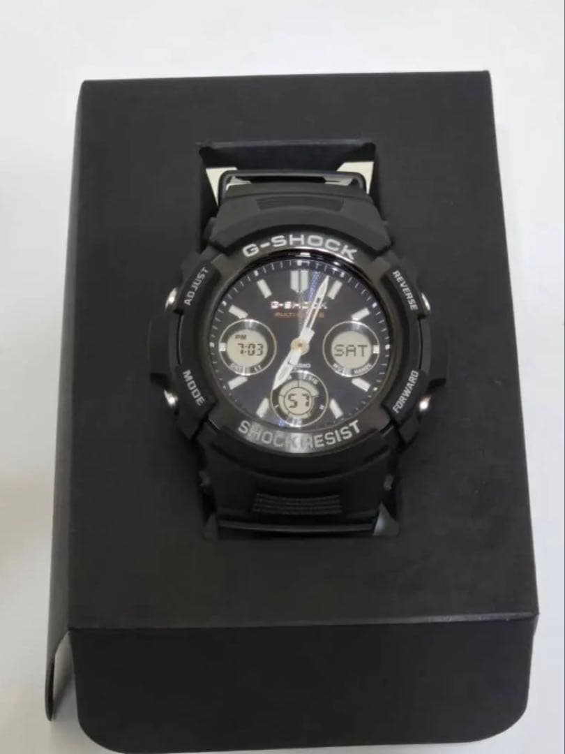 【匿名配送】CASIO G-SHOCK 腕時計 電波ソーラー ネイビー