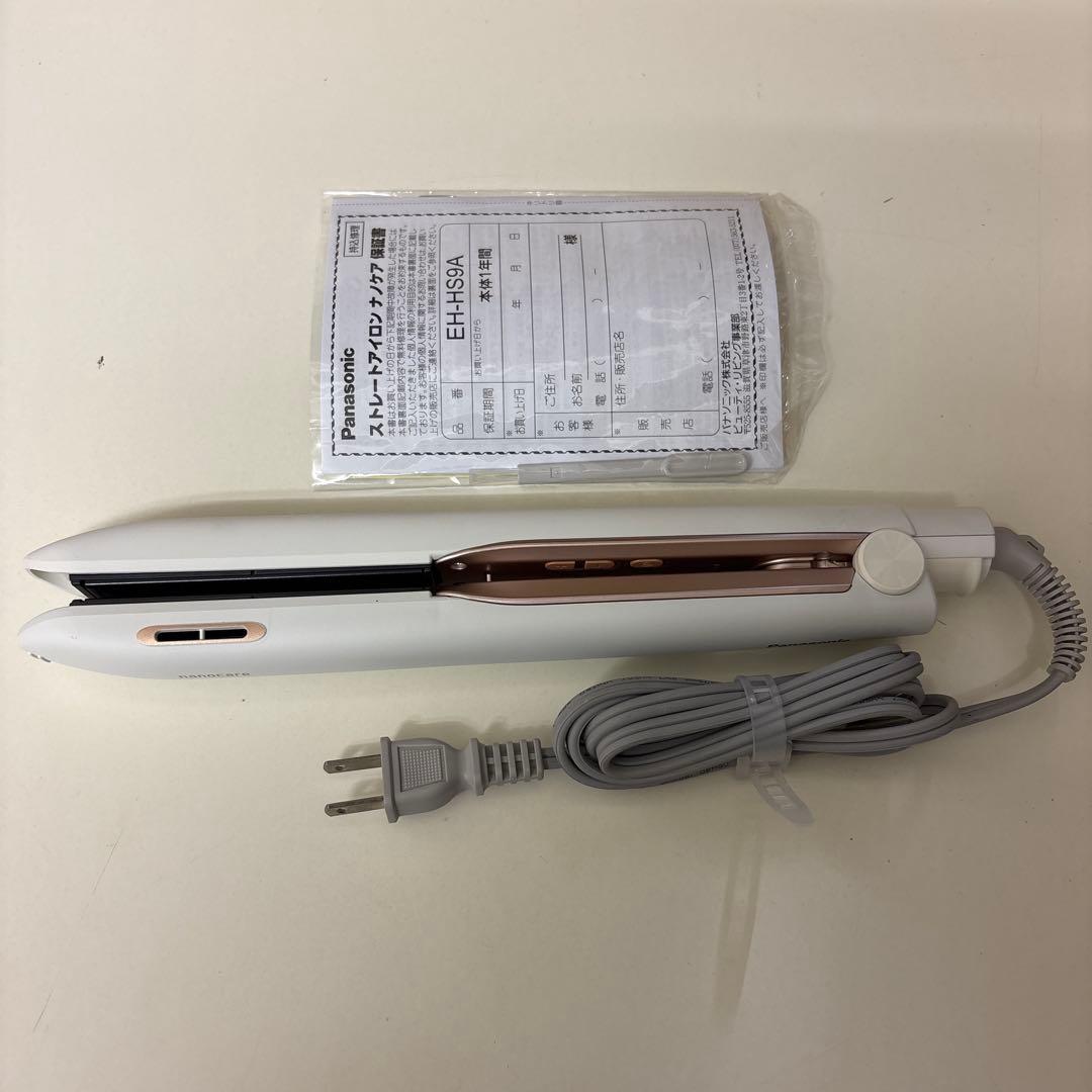 パナソニック ヘアアイロン ストレート用 ナノケア 白 EH-HS9A-W