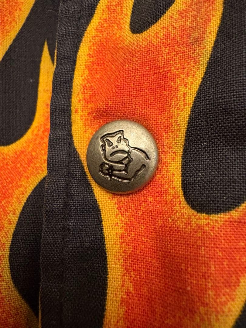 80's LIFE'S A BEACH ファイヤー パターンジャケット