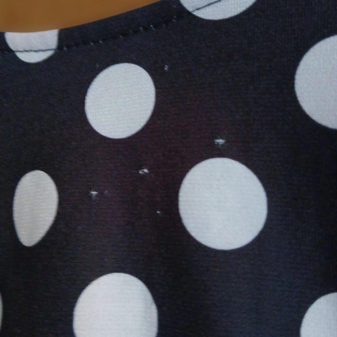 フラメンコドレス 黒と白の水玉模様