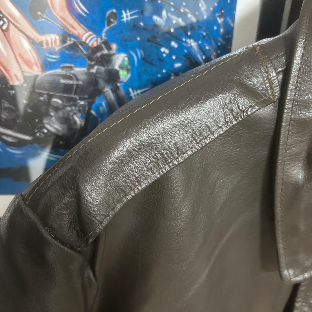 80’s Sears シアーズローバック フライトレザージャケット サイズ46