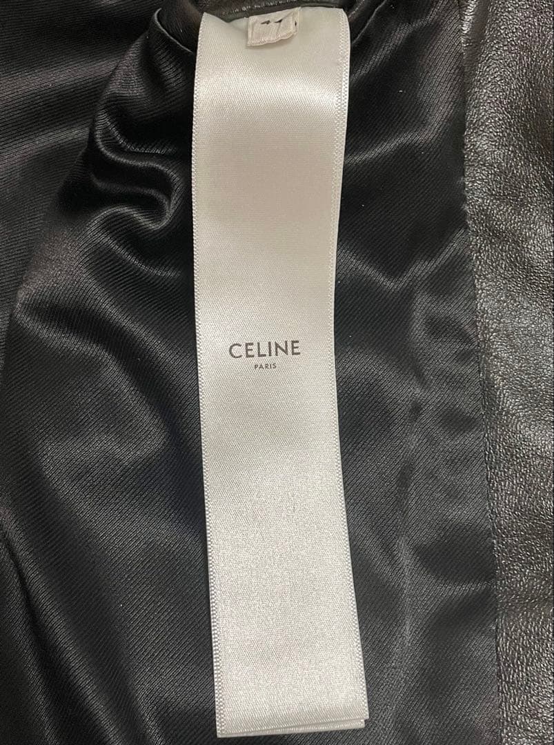 23SS Celine シングルレザージャケット 44 セリーヌ エディスリマン