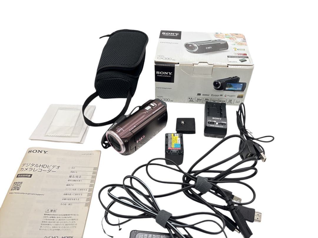 【美品】SONY ソニーデジタルHDビデオカメラレコーダーHDR-CX390