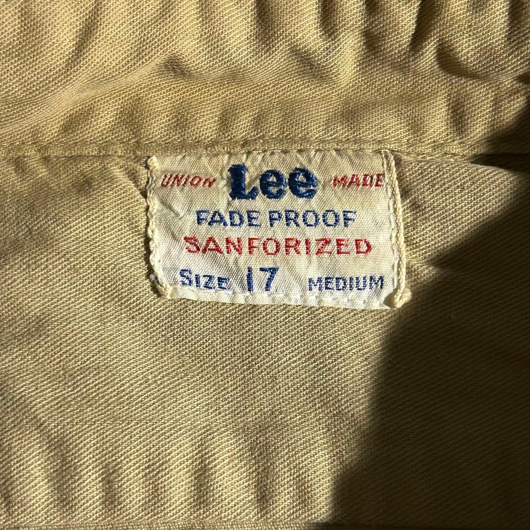 い*も様 50s vintage USA製 ツイルシャツ マチ付き コットン L