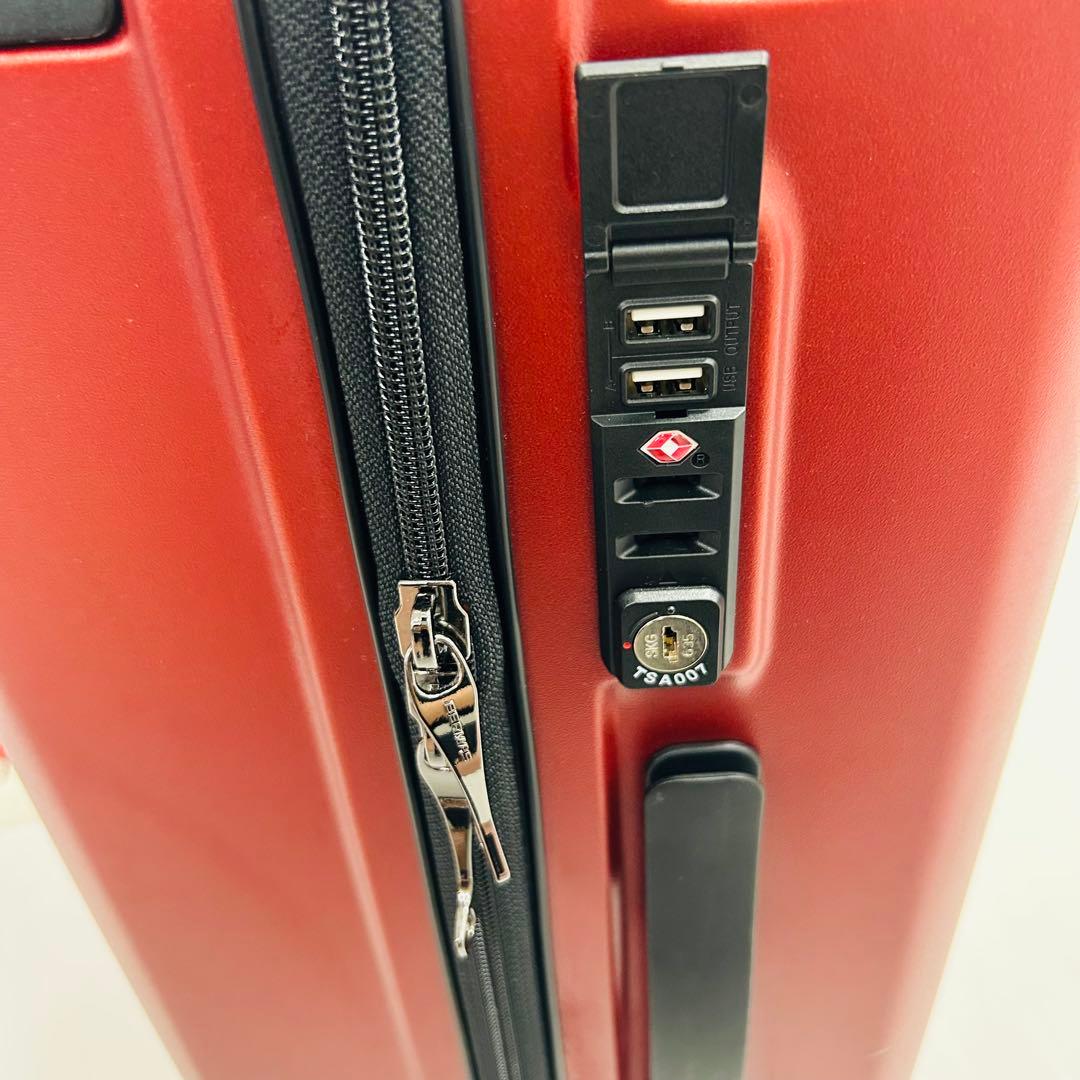 BERMAS バーマス スーツケース レッド 54L