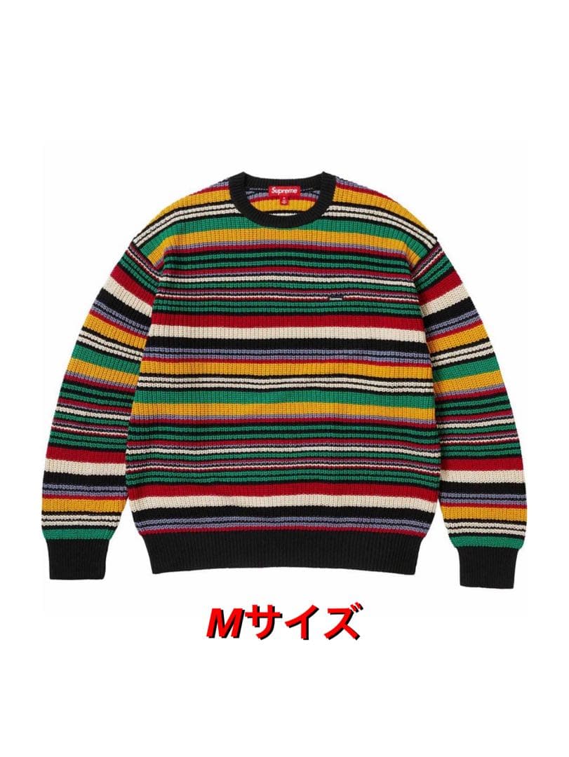 シュプリーム スモールボックス リブド セーター“マルチ Mサイズ