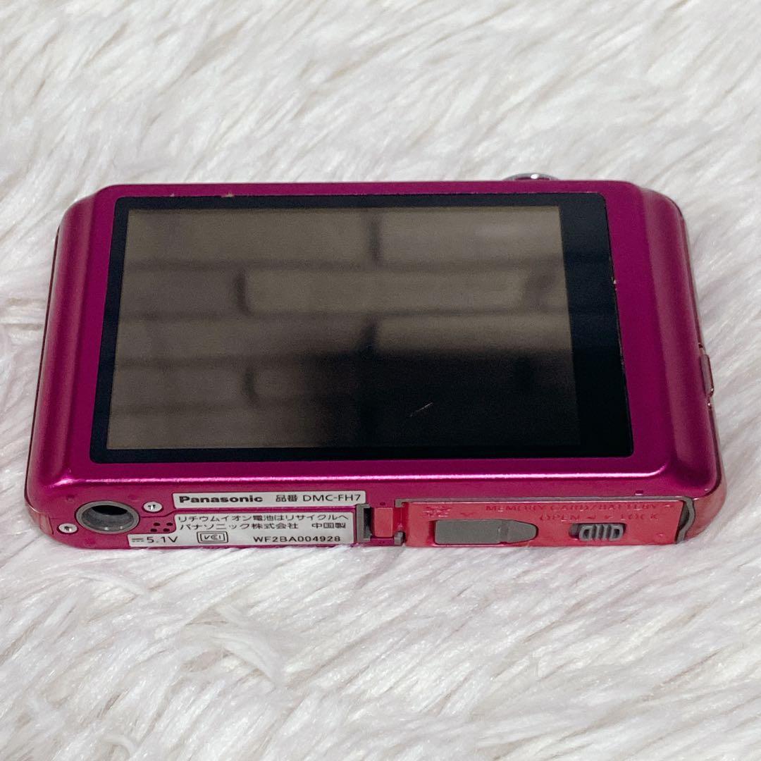 【美品】 Panasonic パナソニック DMC-FH7 デジカメ ピンク