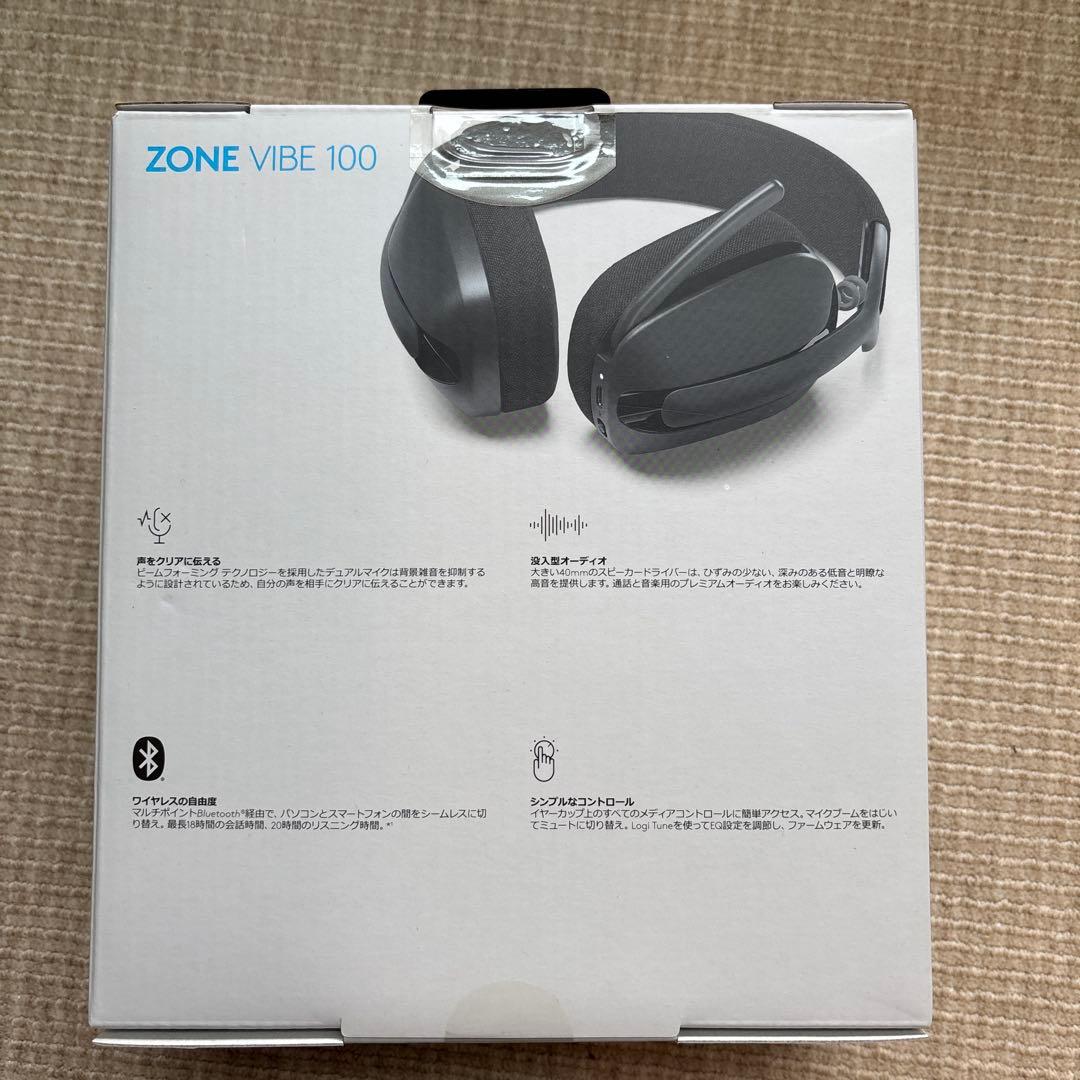 logicool ZONE VIBE 100 ワイヤレスヘッドホン