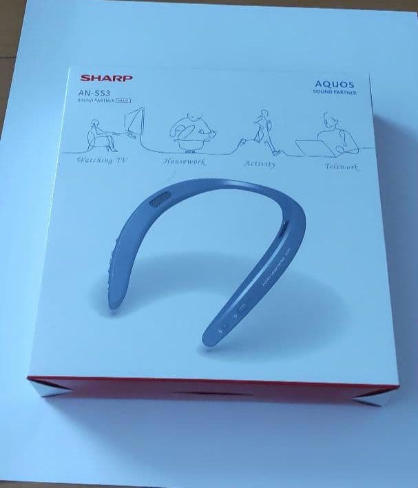 SHARP　ネックスピーカー　AN-SS3-A　ブルー　Bluetooth