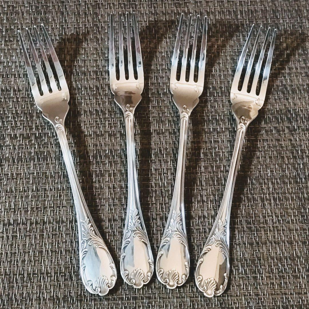 クリストフルマルリー　　　　　　　　フィッシュフォーク4点《美品》