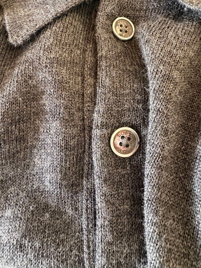 LOEWE ウールポロカラーニット　プルオーバー　大きめ52サイズ　イタリア製