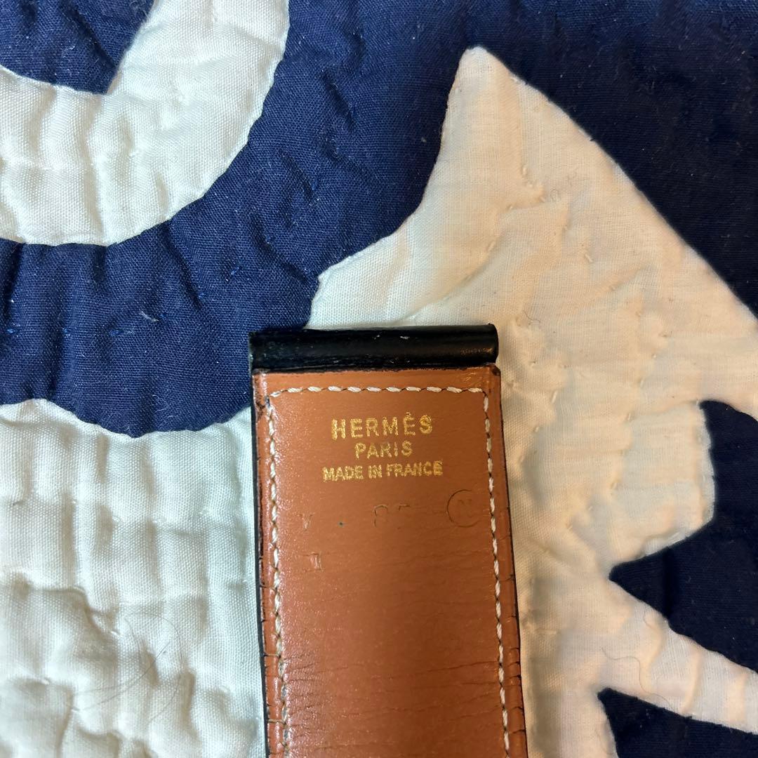 HERMÈS レザー ベルト リバーシブル