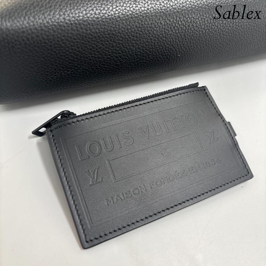 極美品/IC ルイヴィトン M59329 メッセンジャー ブラック アエログラム