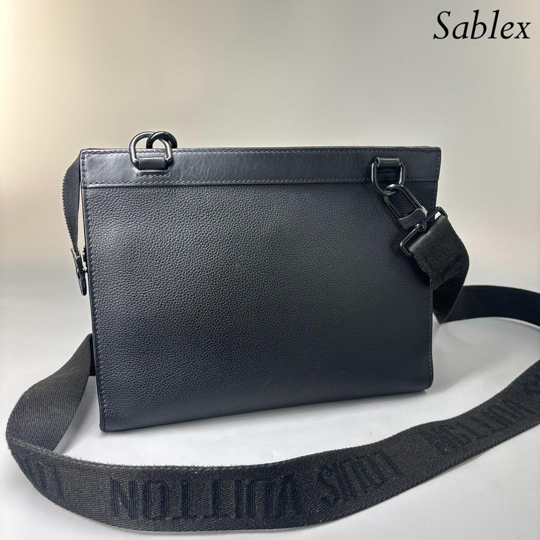 極美品/IC ルイヴィトン M59329 メッセンジャー ブラック アエログラム