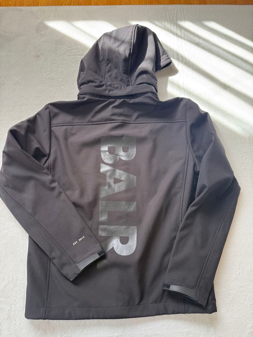 値下げチャンスBALR. フード付きブラックジャケット　Lサイズ
