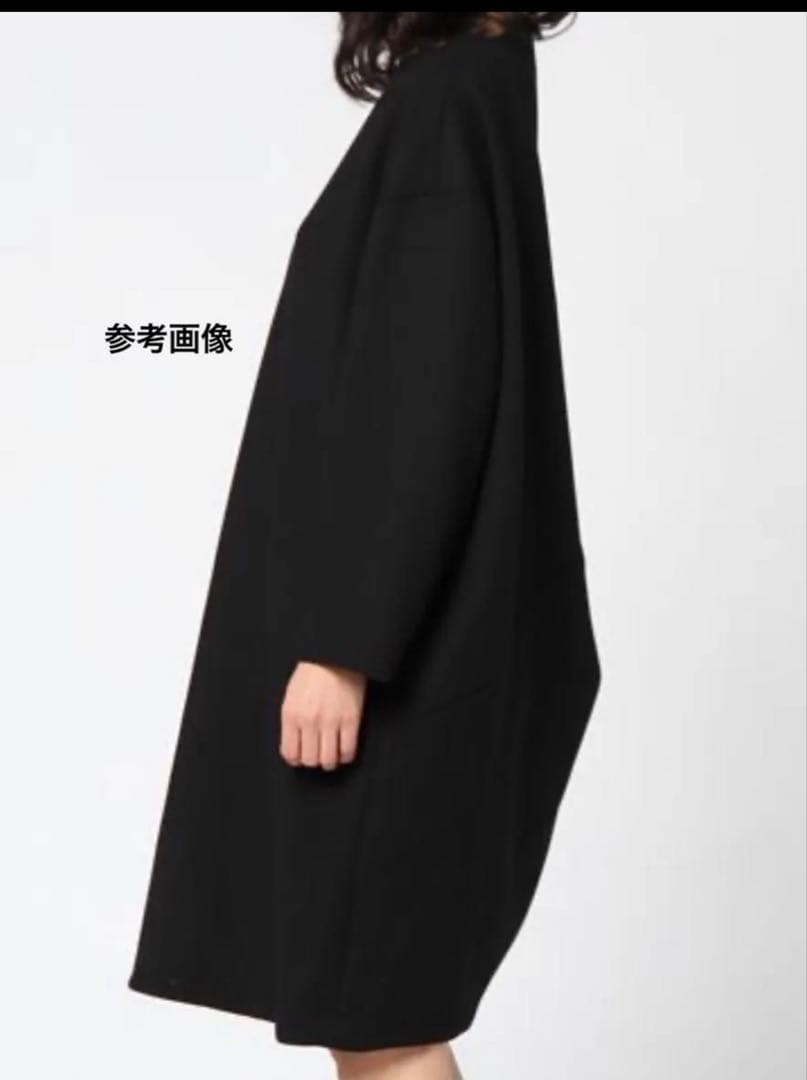 ENFOLD ブラック サークルコクーンドレス