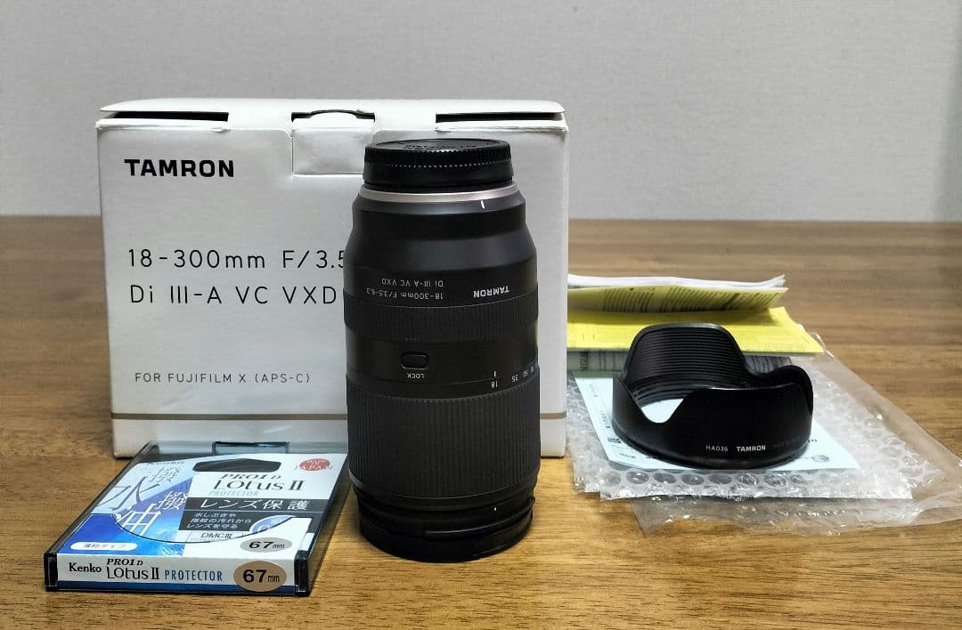 TAMRON 18-300mm F/3.5-6.3 kenkoセット　xマウント