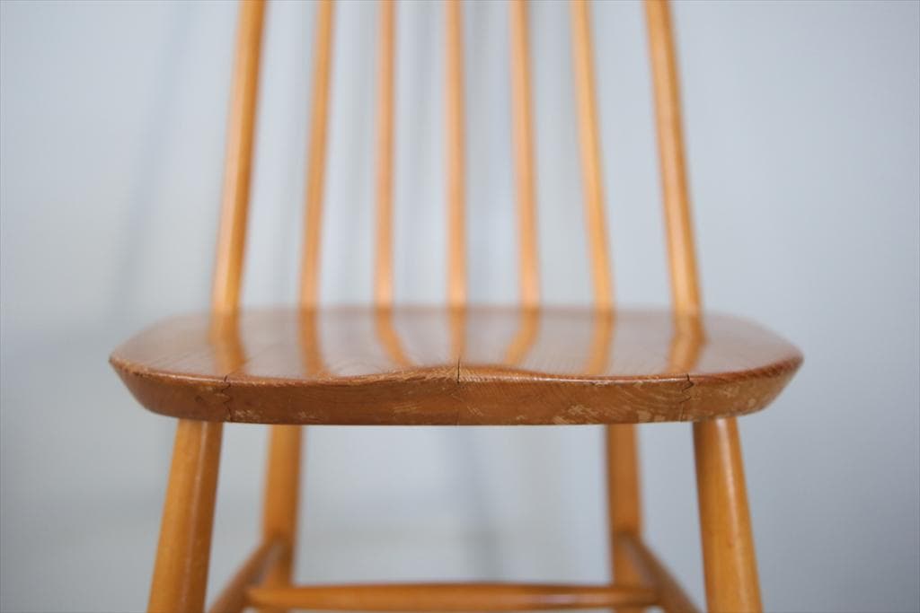 英国アンティーク木製フープバックチェア/イス/クエーカー飾り棚(91-188-1