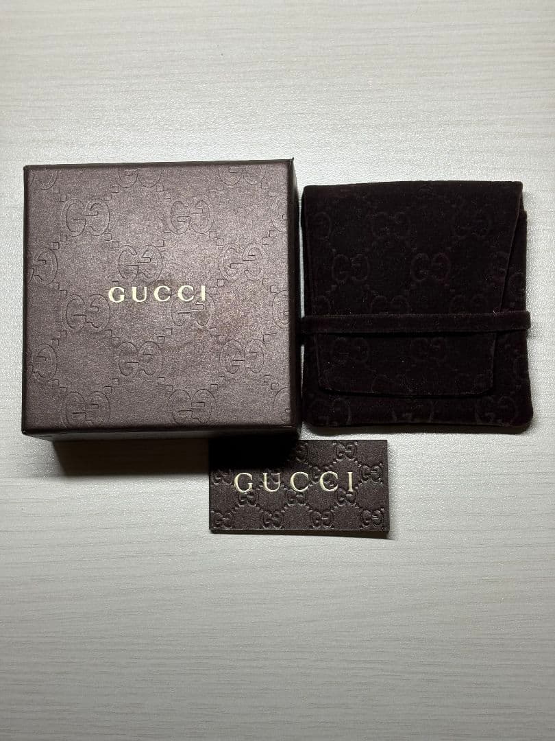 GUCCI ヴィンテージロゴリング 刻印サイズ19号【箱/ポーチ付】